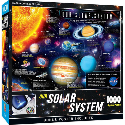 MasterPieces-NASA - The Solar System - 1000 Piece Puzzle-72334-Legacy Toys