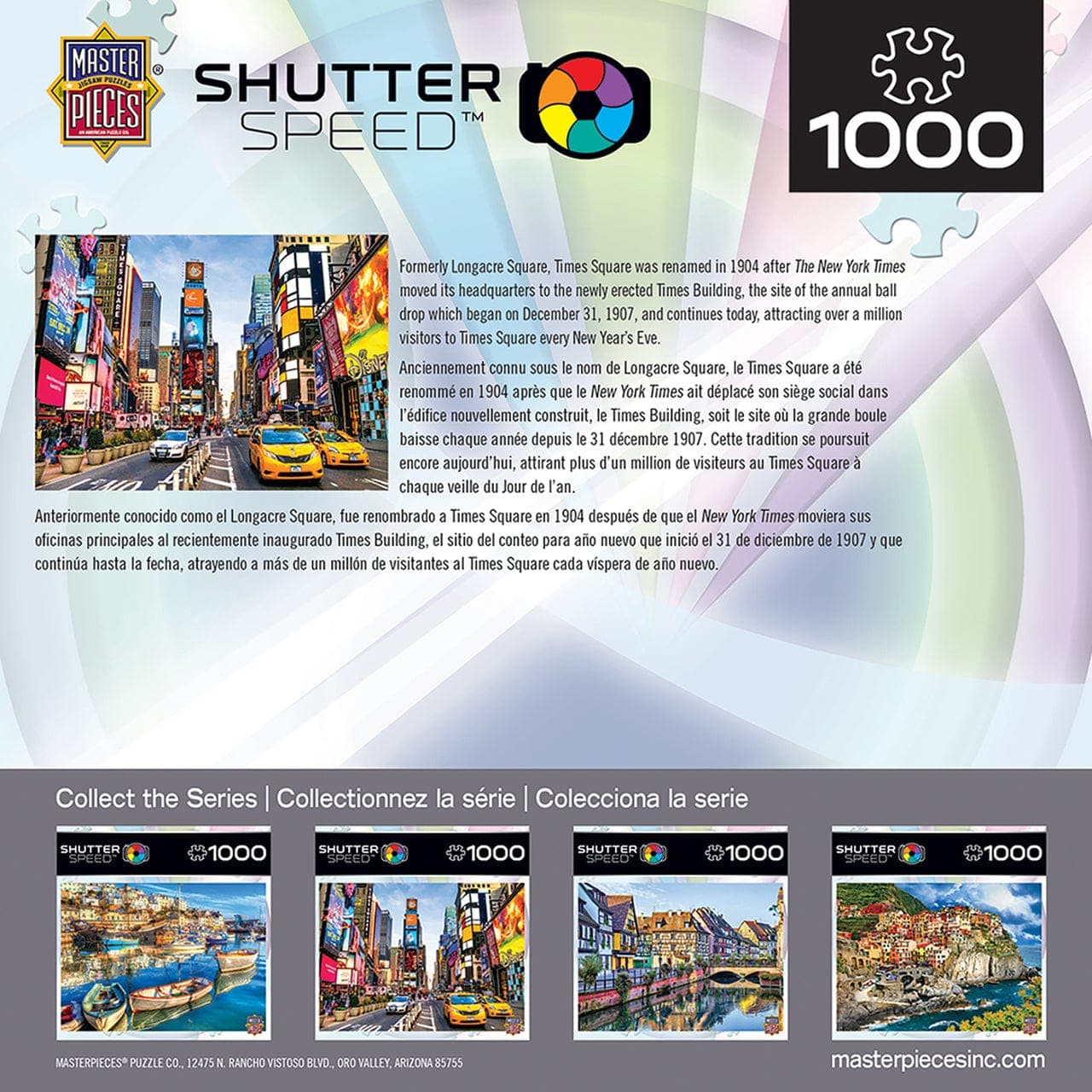 MasterPieces-Shutterspeed - Times Square - 1000 Piece Puzzle-71607-Legacy Toys