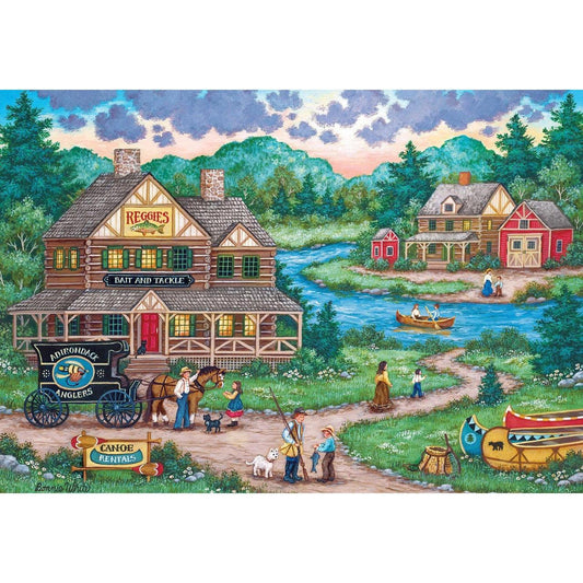 MasterPieces-Signature Collection - Adirondack Anglers - 2000 Piece Puzzle-71968-Legacy Toys