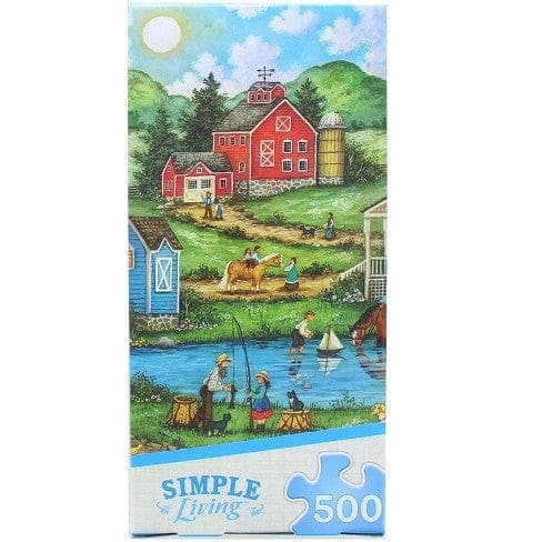 MasterPieces-Simple Living - 500 Piece Puzzle Assortment-32045-Fishing with Grandpa-Legacy Toys