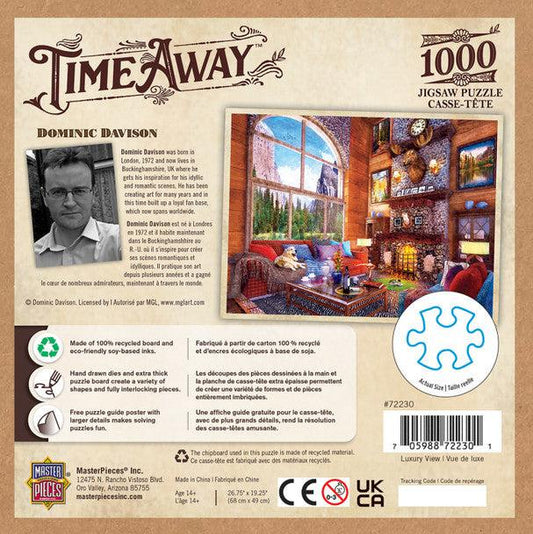 MasterPieces-Time Away - Luxury View - 1000 Piece Puzzle-72230-Legacy Toys
