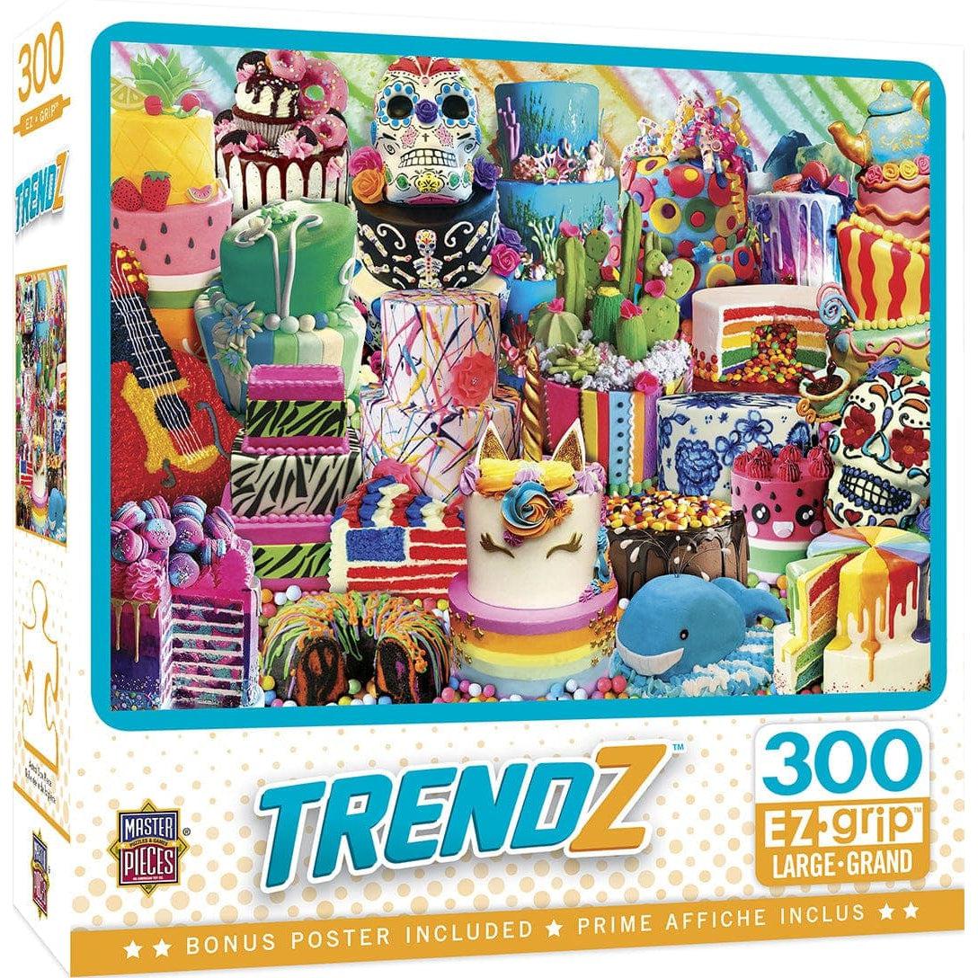 MasterPieces-Trendz - Fancy Cakes - 300 Piece EZGrip Puzzle-32037-Legacy Toys