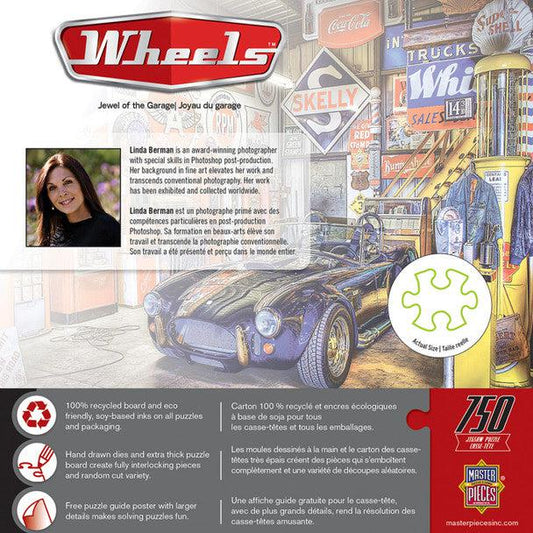 MasterPieces-Wheels - Jewel of the Garage - 750 Piece Puzzle-31813-Legacy Toys