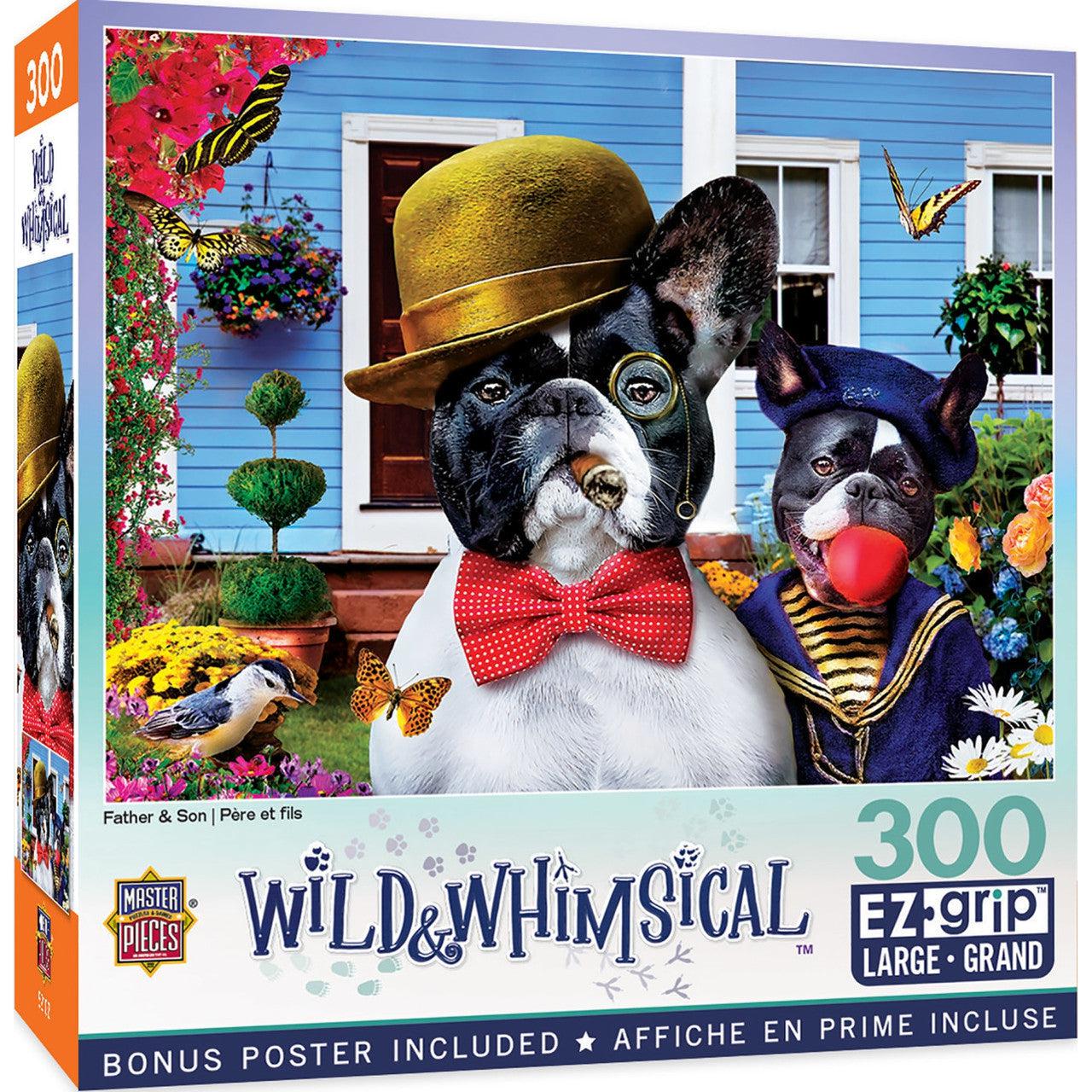 MasterPieces-Wild & Whimsical - Father & Son - 300 Piece EzGrip Puzzle-32149-Legacy Toys