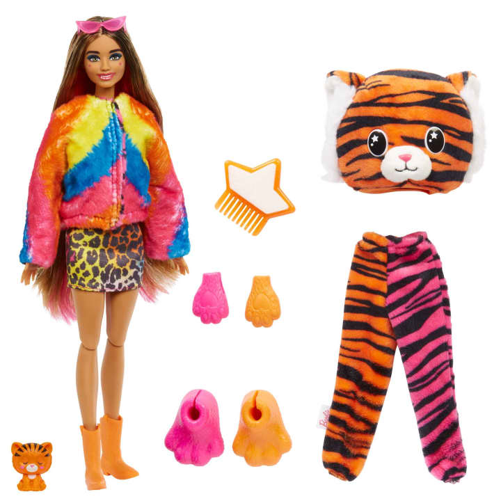 Barbie Cutie Reveal Chelsea Doll And Accessories Jungle Series - Tiger