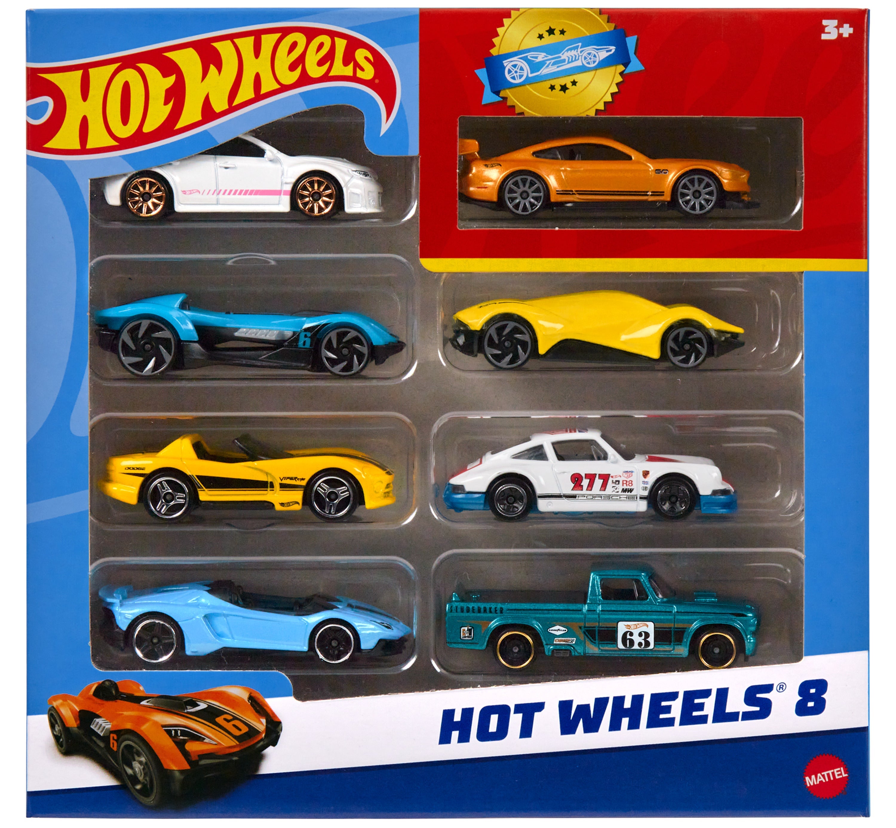 Mattel-Hot Wheels Basic Car 8 Pack-HPV78-Legacy Toys