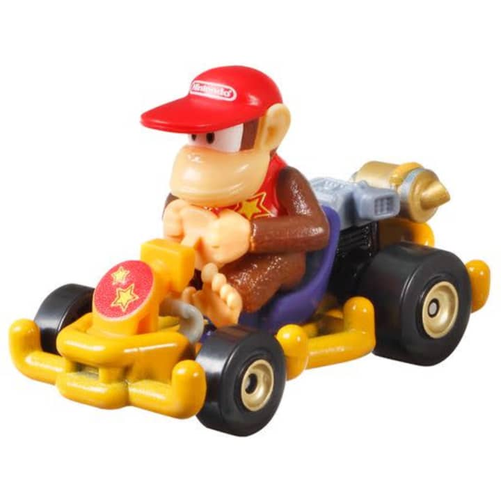 Mattel-Hot Wheels Mario Kart 2024-GRN15-Diddy Kong Pipe Frame-Legacy Toys