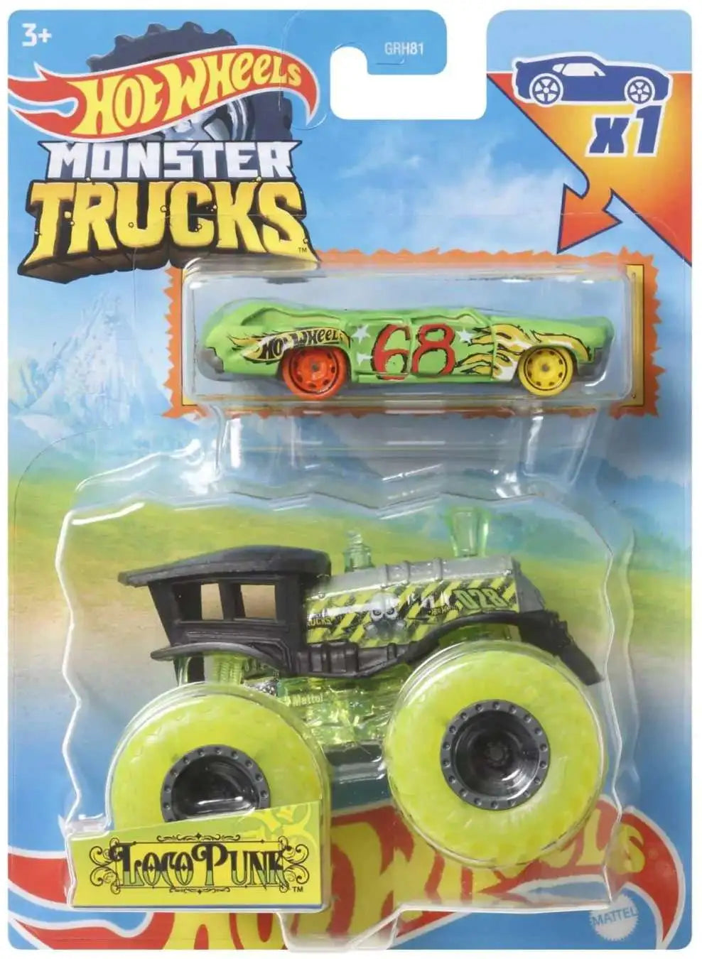 Mattel-Hot Wheels Monster Trucks - Loco Punk-HDC04-Legacy Toys