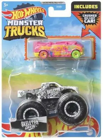 Mattel-Hot Wheels Monster Trucks - Skeleton Crew-HDC01-Legacy Toys