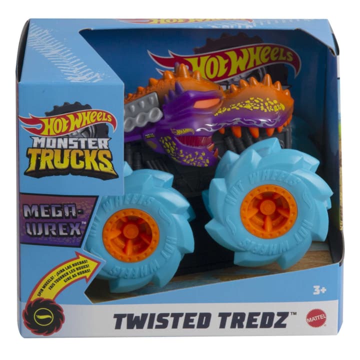 Mattel-Hot Wheels Monster Trucks Twisted Tredz - Mega-Wrex-GVK39-Legacy Toys