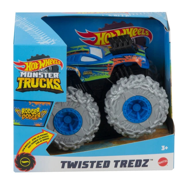 Mattel-Hot Wheels Monster Trucks Twisted Tredz - Rodger Dodger-GVK40-Legacy Toys
