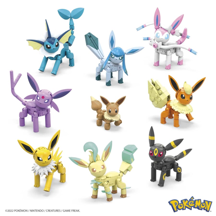 Mattel-MEGA Pokémon Action Figure Every Eevee Evolution-GFV85-Legacy Toys