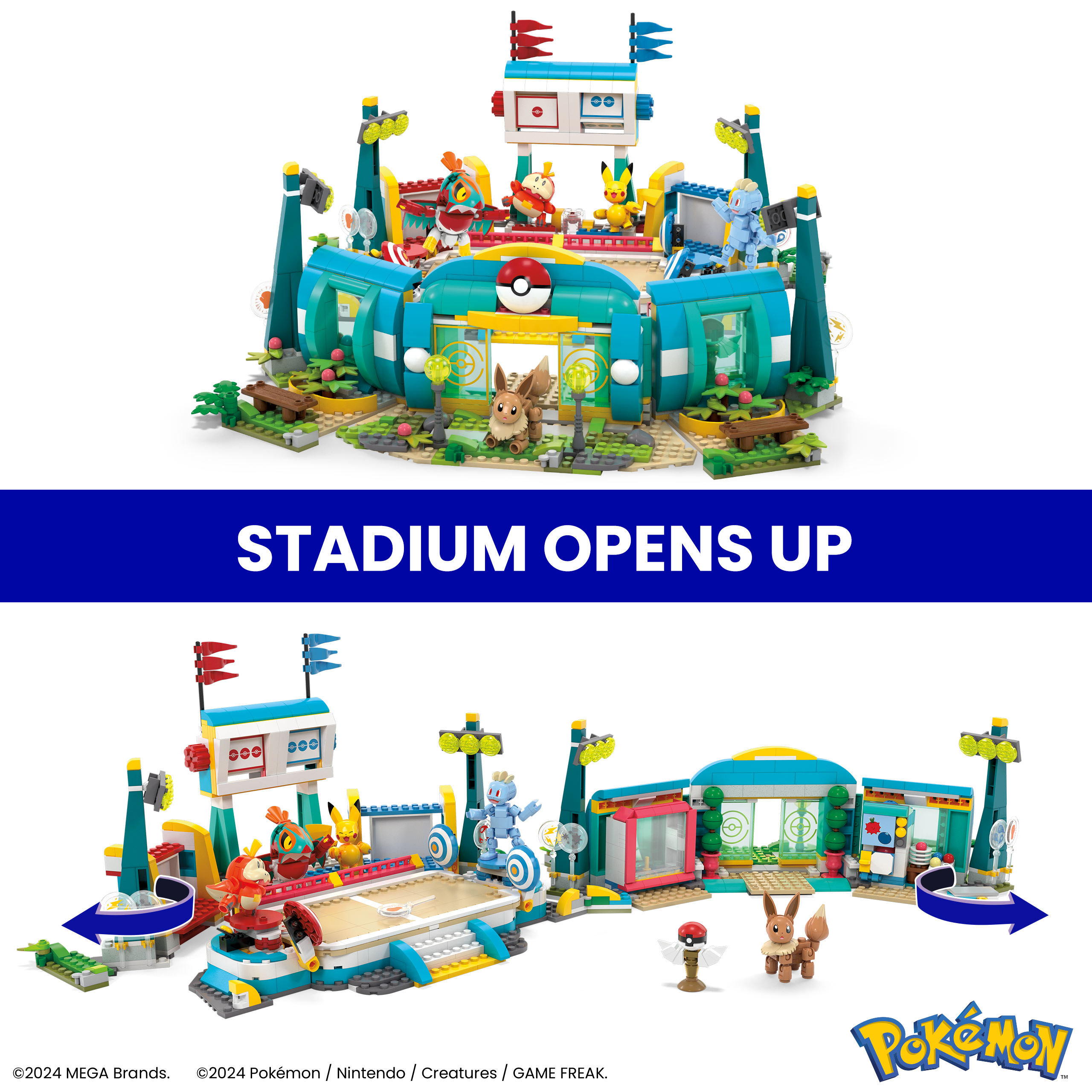 Mattel-MEGA Pokémon Training Stadium-HWR82-Legacy Toys