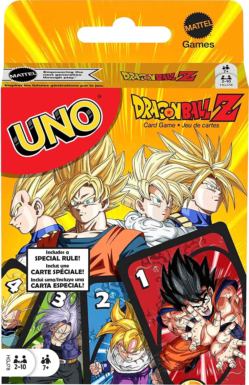 Mattel-UNO Card Game - Dragon Ball Z-HGJ78-Legacy Toys