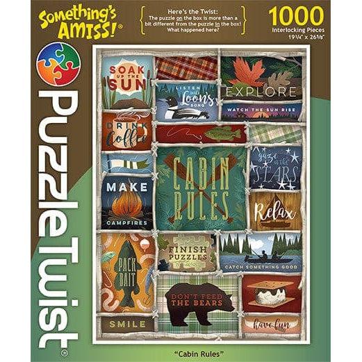 Maynards-Puzzle Twist - Cabin Rules - 1,000 Piece Puzzle-10125-Legacy Toys