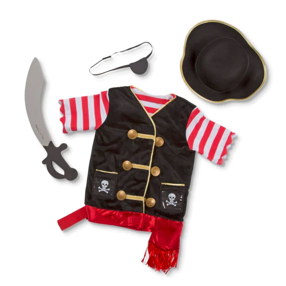 Melissa & Doug-Pirate Role Play Dress-up Costume Set--Legacy Toys