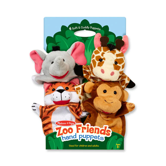 Melissa & Doug-Zoo Friends Hand Puppets-50964-Legacy Toys