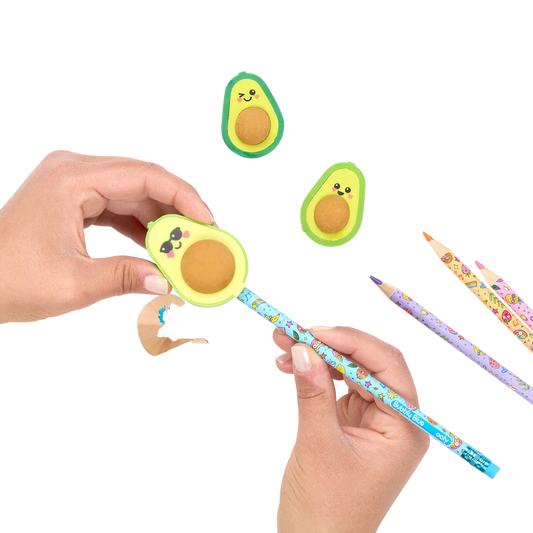 Ooly-Avocado Love Erasers & Sharpener-112-113-Legacy Toys