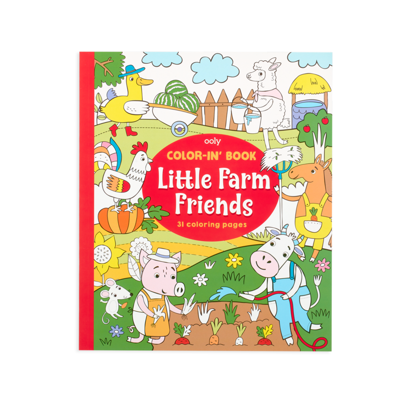Ooly-Color In Book - Little Farm Friends-118-247-Legacy Toys