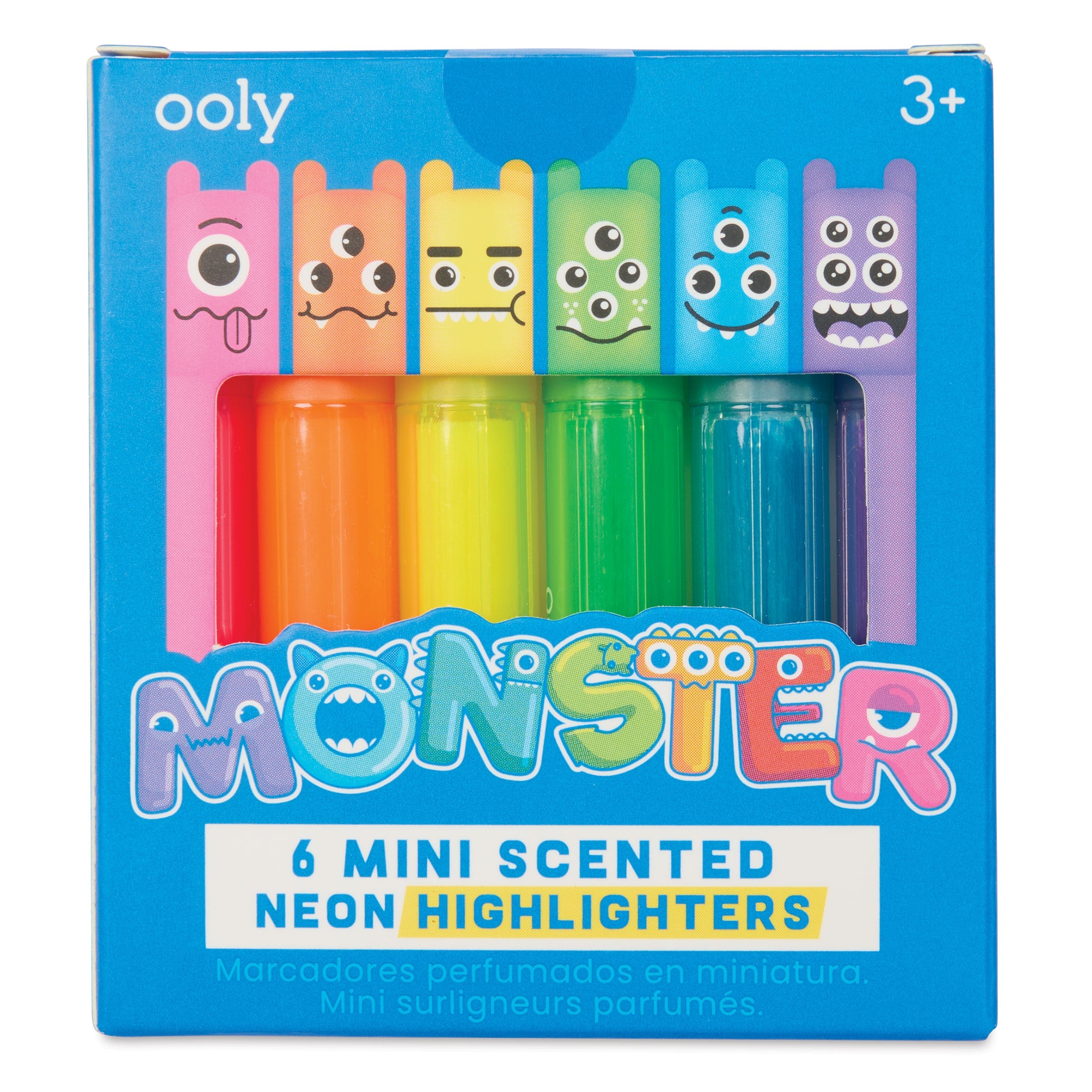 Ooly-Mini Monster Scented Highlighters - Box of 6-130-116-Legacy Toys