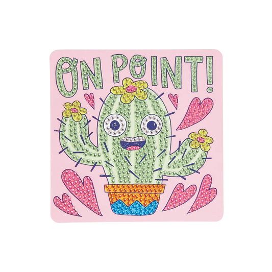 Ooly-Razzle Dazzle DIY Gem Art Kit: Cheery Cactus-161-082-Legacy Toys