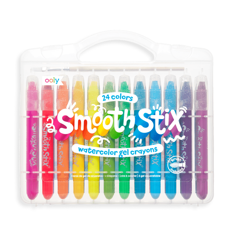 Ooly-Smooth Stix Watercolor Gel Crayons Set Of 24-OOL-133-091-Legacy Toys