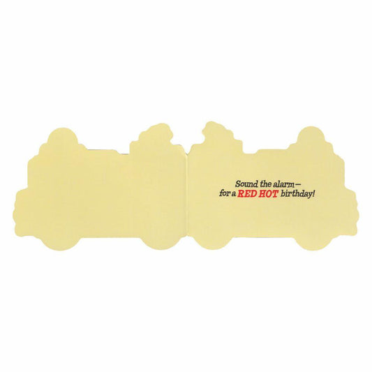 Peaceable Kingdom-Fire Truck Die Cut Birthday Card-11377-Legacy Toys