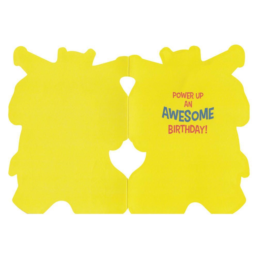 Peaceable Kingdom-Power Up an Awesome Foil Birthday Cards-5233FC-Legacy Toys