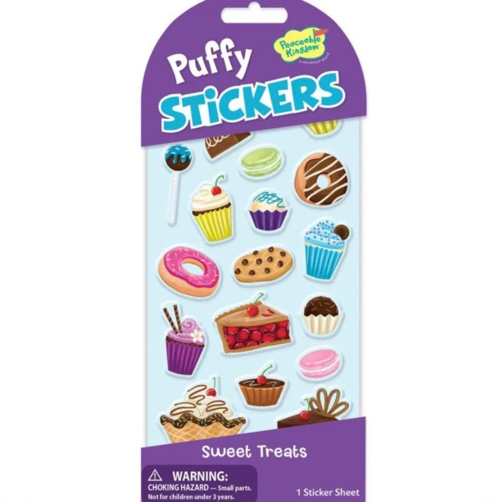 Peaceable Kingdom-Puffy Sticker Pack - Sweet Treats-STK254-Legacy Toys
