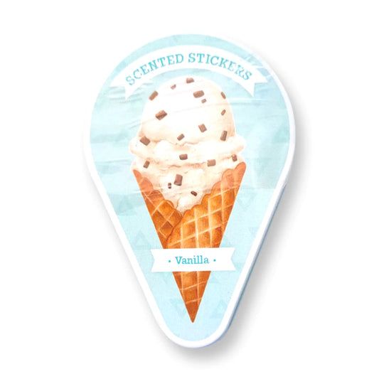 Peaceable Kingdom-Scented Sticker Tin - Vanilla Ice Cream-SR16-Legacy Toys