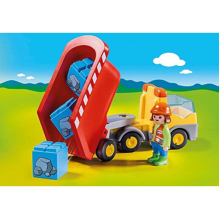 Playmobil-1.2.3. Dump Truck-70126-Legacy Toys