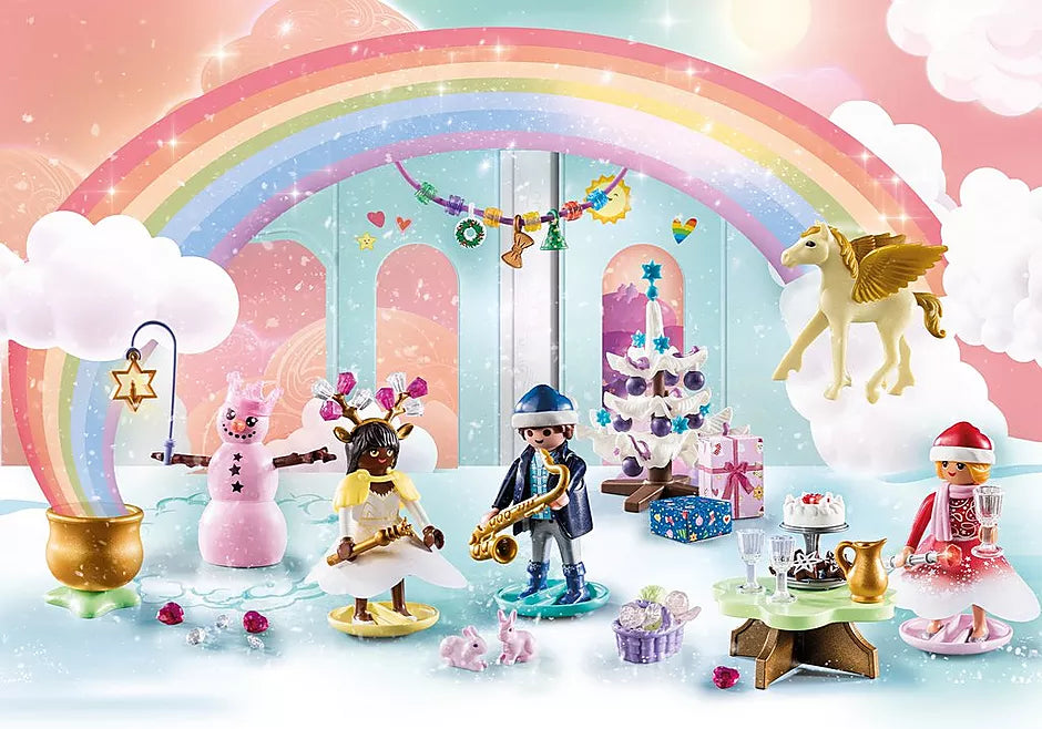 Playmobil-Advent Calendar: Christmas Under the Rainbow-71348-Legacy Toys