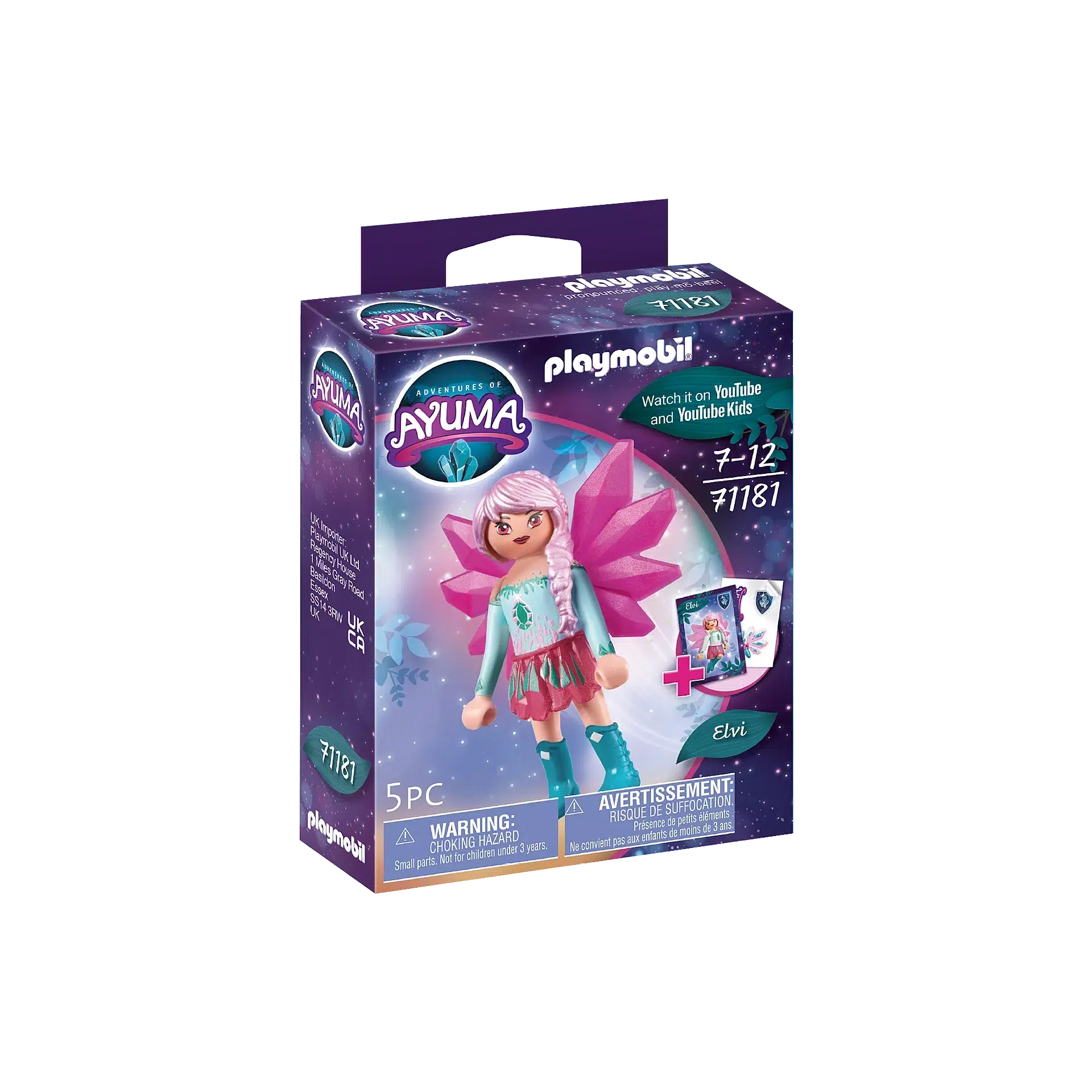 Playmobil-Adventures of Ayuma - Crystal Fairy Elvi-71181-Legacy Toys