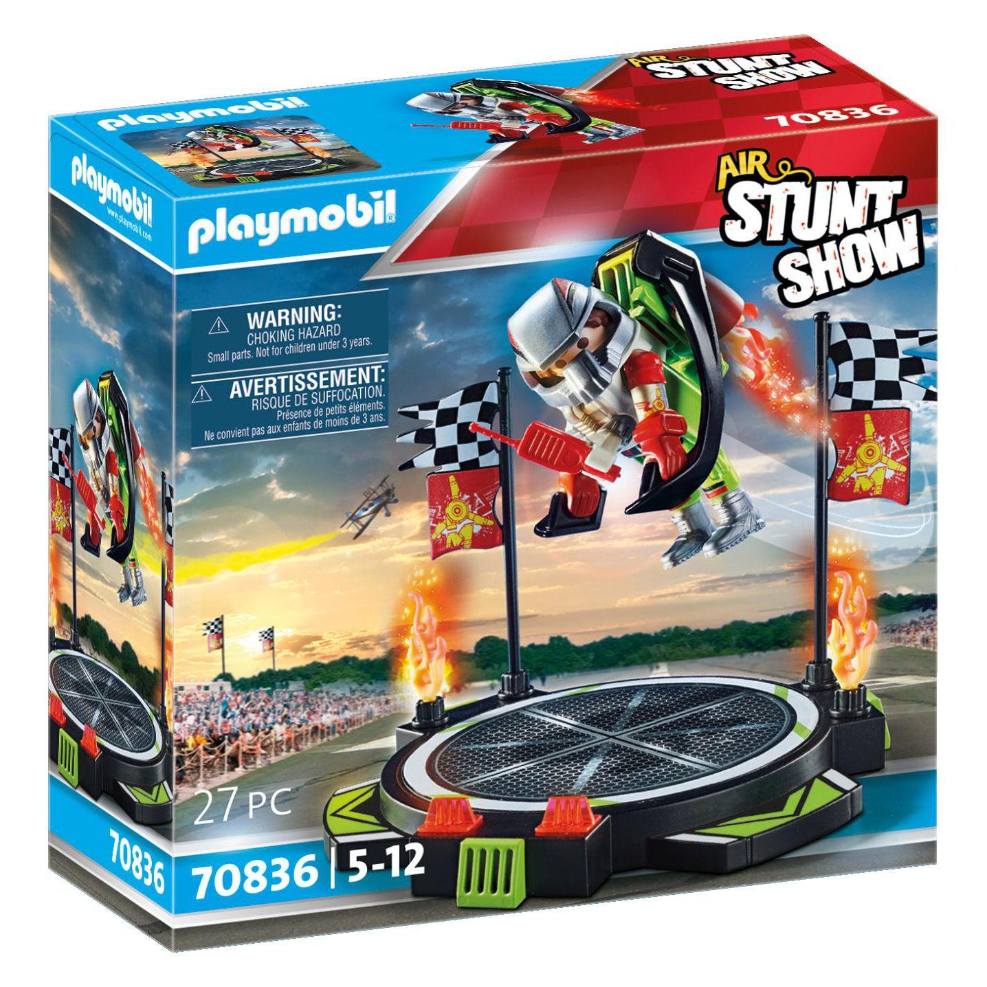 Playmobil-Air Stunt Show - Stuntman with Jetpack-70836-Legacy Toys