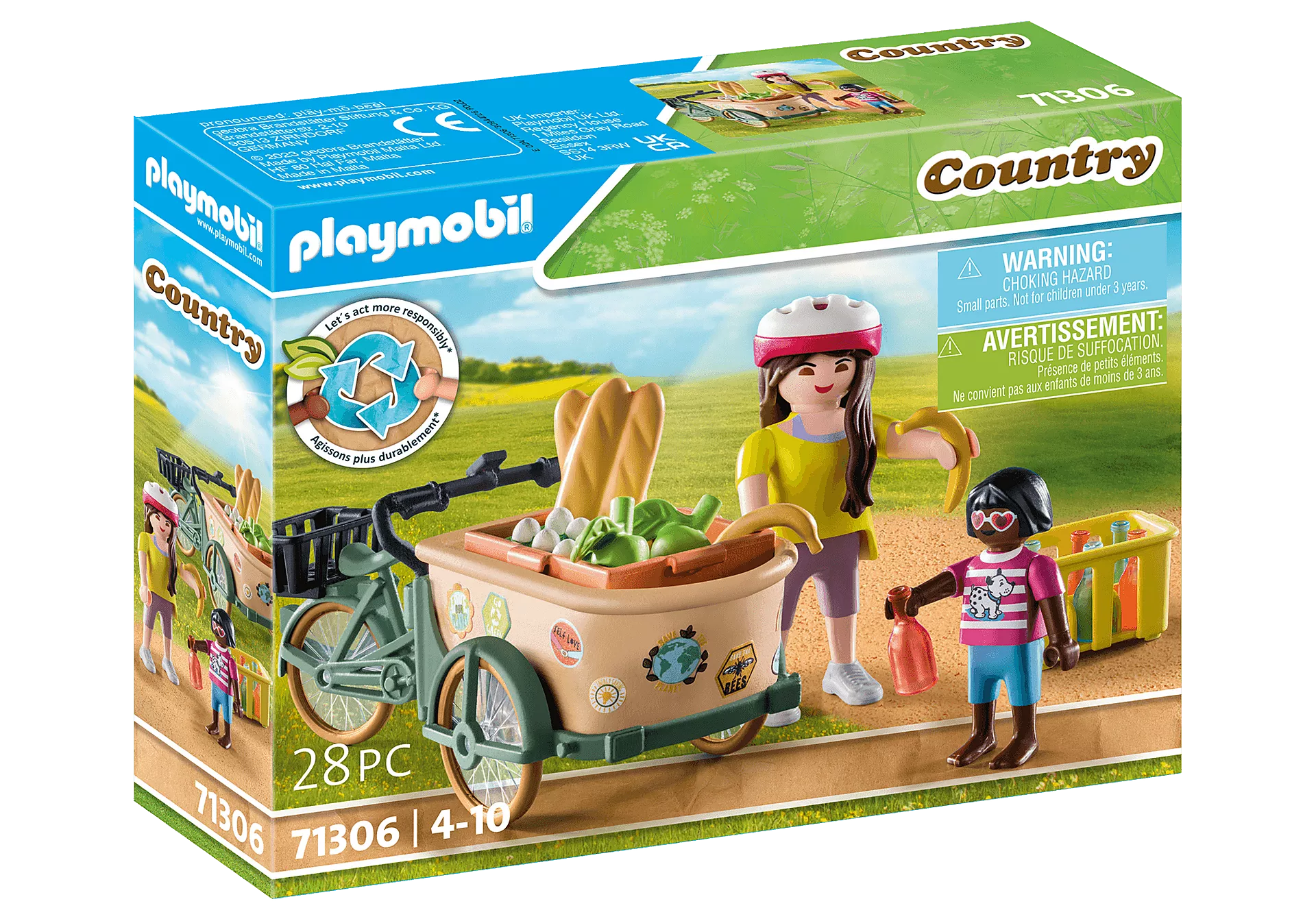 Playmobil-Country - Cargo Bike-71306-Legacy Toys