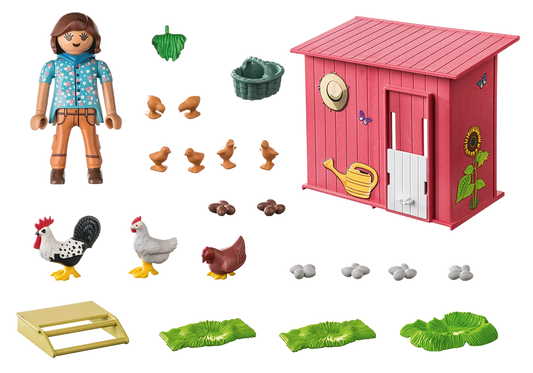 Playmobil-Country - Hen House-71308-Legacy Toys
