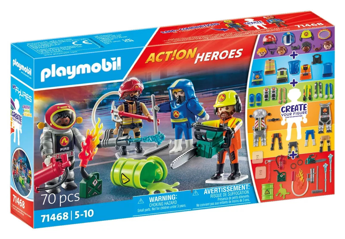 Playmobil-My Figures: Fire Rescue-71468-Legacy Toys