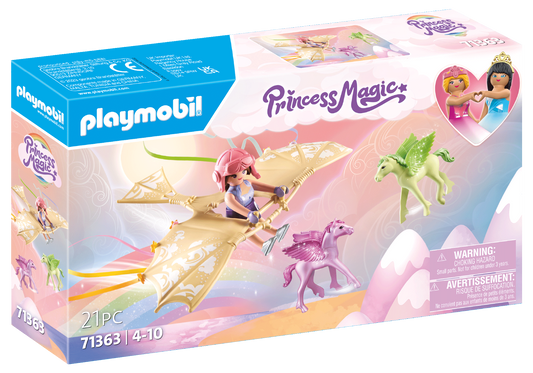 Playmobil-Princess Magic - Trip with Pegasus Foals in the Clouds-71363-Legacy Toys