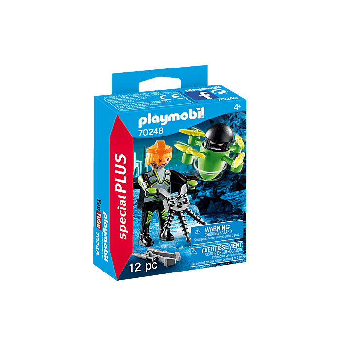 Playmobil-Special Plus - Agent with Drone-70248-Legacy Toys