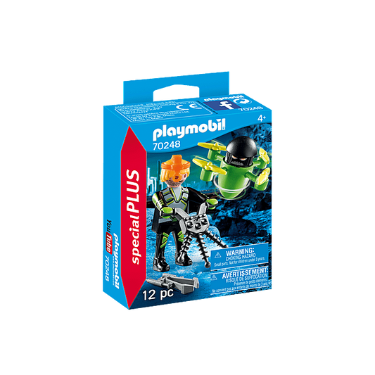 Playmobil-Special Plus - Agent with Drone-70248-Legacy Toys