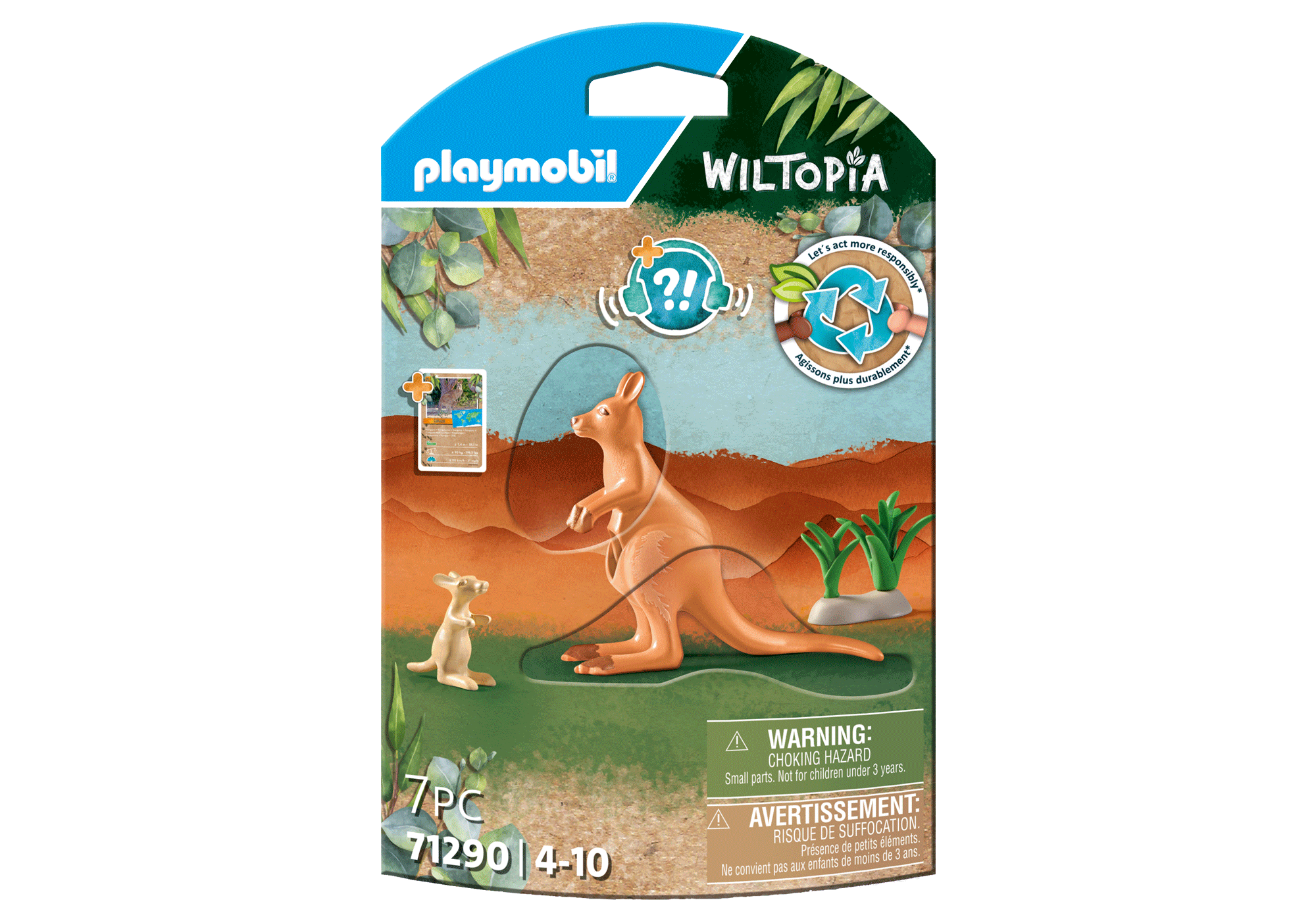 Playmobil-Wiltopia - Kangaroo with Joey-71290-Legacy Toys