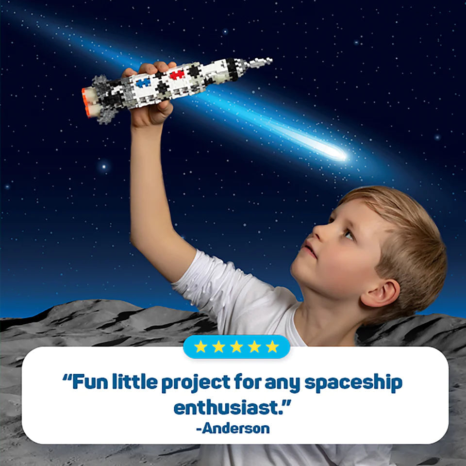Plus-Plus USA-Plus-Plus Tube - 240 pc Saturn V Rock-05037-Legacy Toys