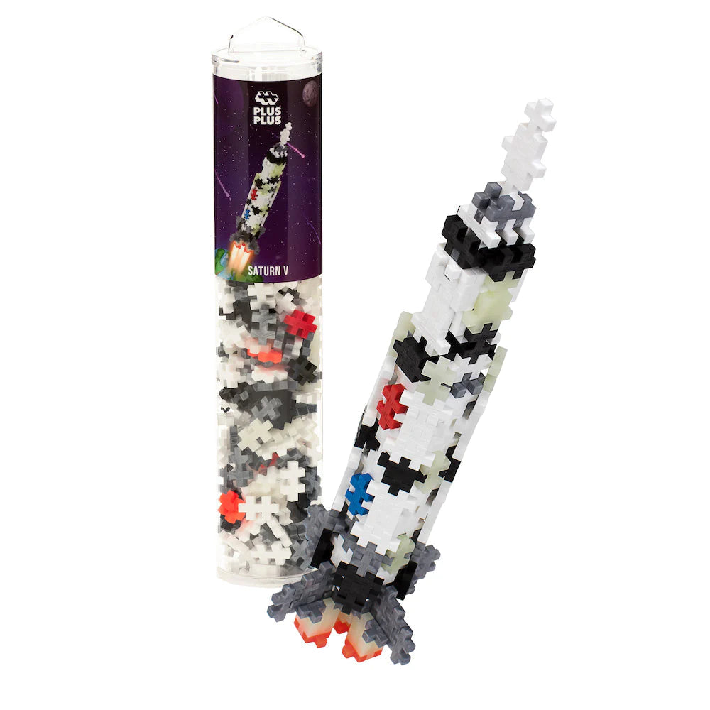 Plus-Plus USA-Plus-Plus Tube - 240 pc Saturn V Rock-05037-Legacy Toys