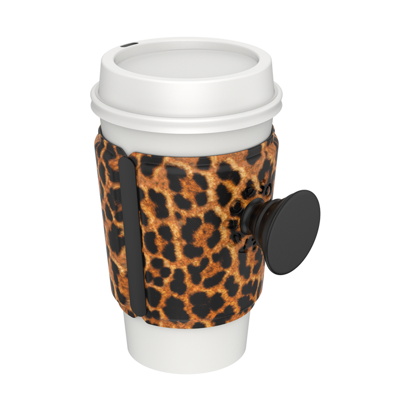 Pop Sockets-PopSocket - PopThirst Cup Sleeve Leopard Prowl-803439-Legacy Toys