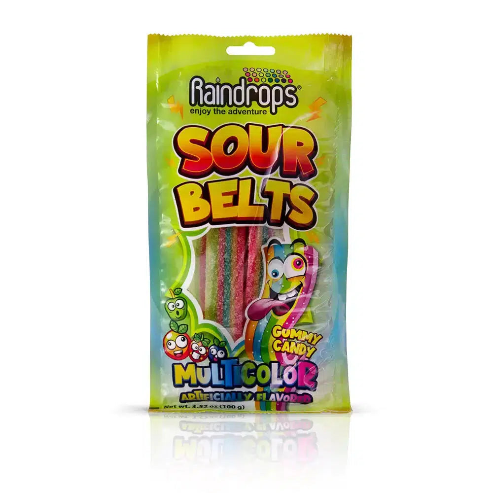 Raindrops-Sour Belts Rainbow 3.52 oz.-R16004-Single-Legacy Toys