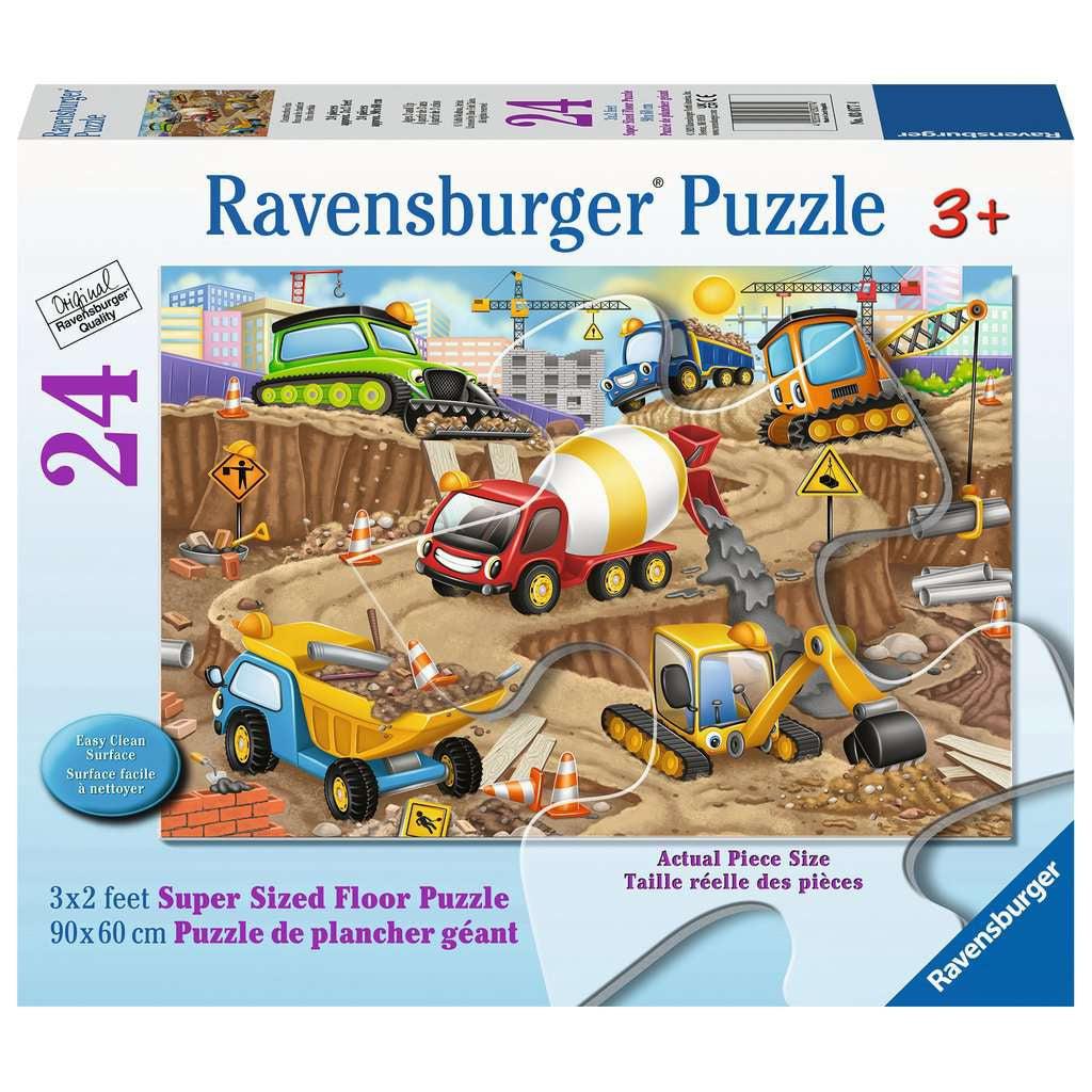 Ravensburger-Construction Fun 24 Piece Floor Puzzle-3077-Legacy Toys