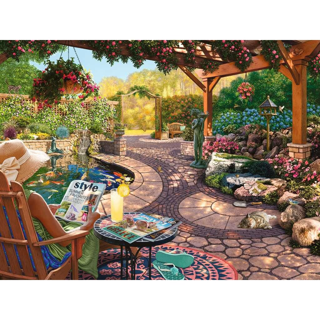 Ravensburger-Cozy Backyard Bliss 750 Piece Large Format-16941-Legacy Toys