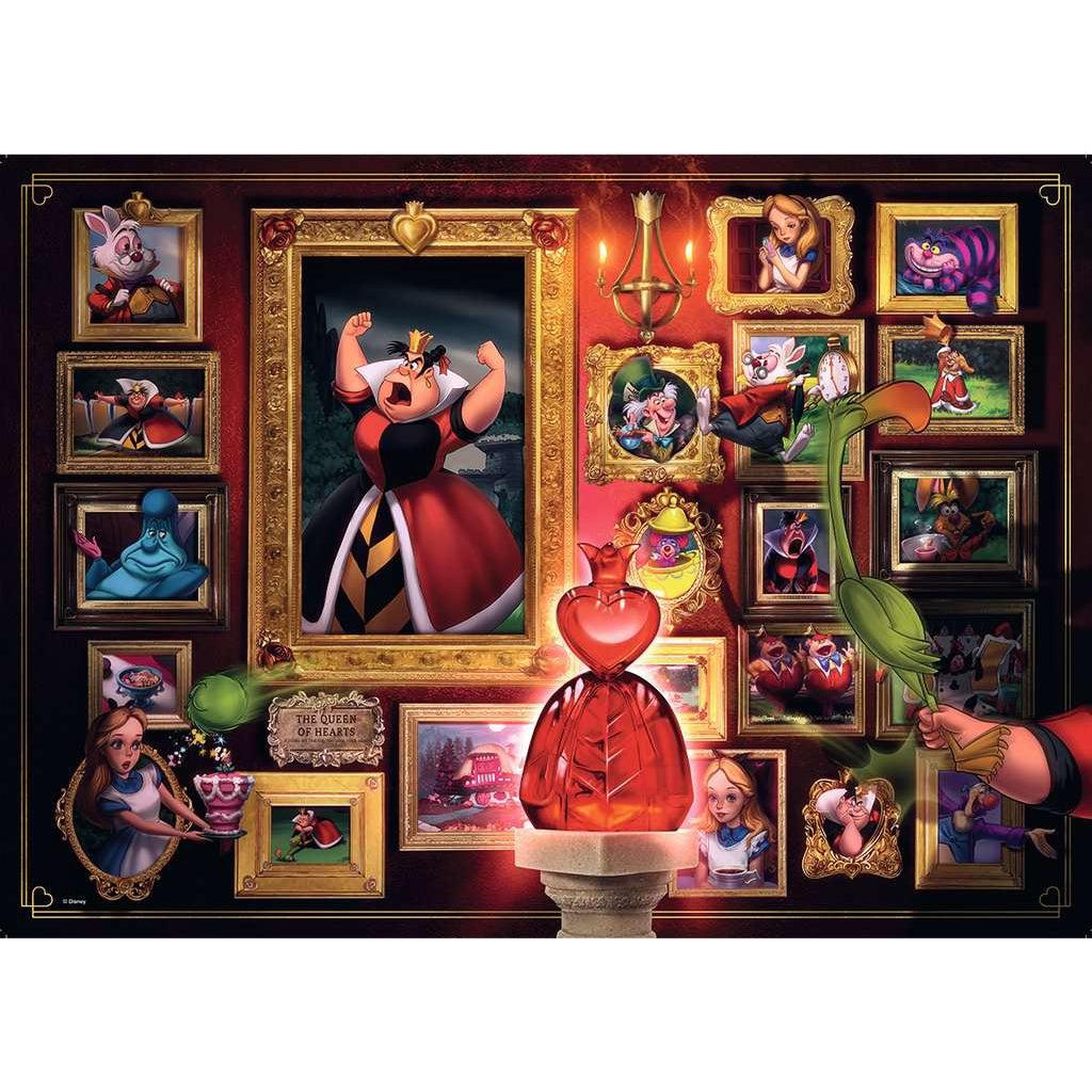 Ravensburger-Disney Villainous: Queen of Hearts 1000 Piece Puzzle-15026-Legacy Toys