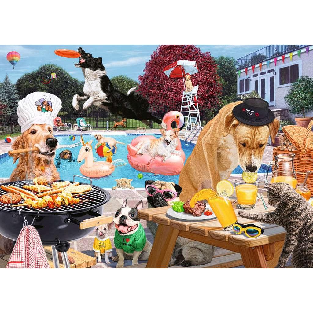 Ravensburger-Dog Days of Summer 1000 Piece Puzzle-16810-Legacy Toys