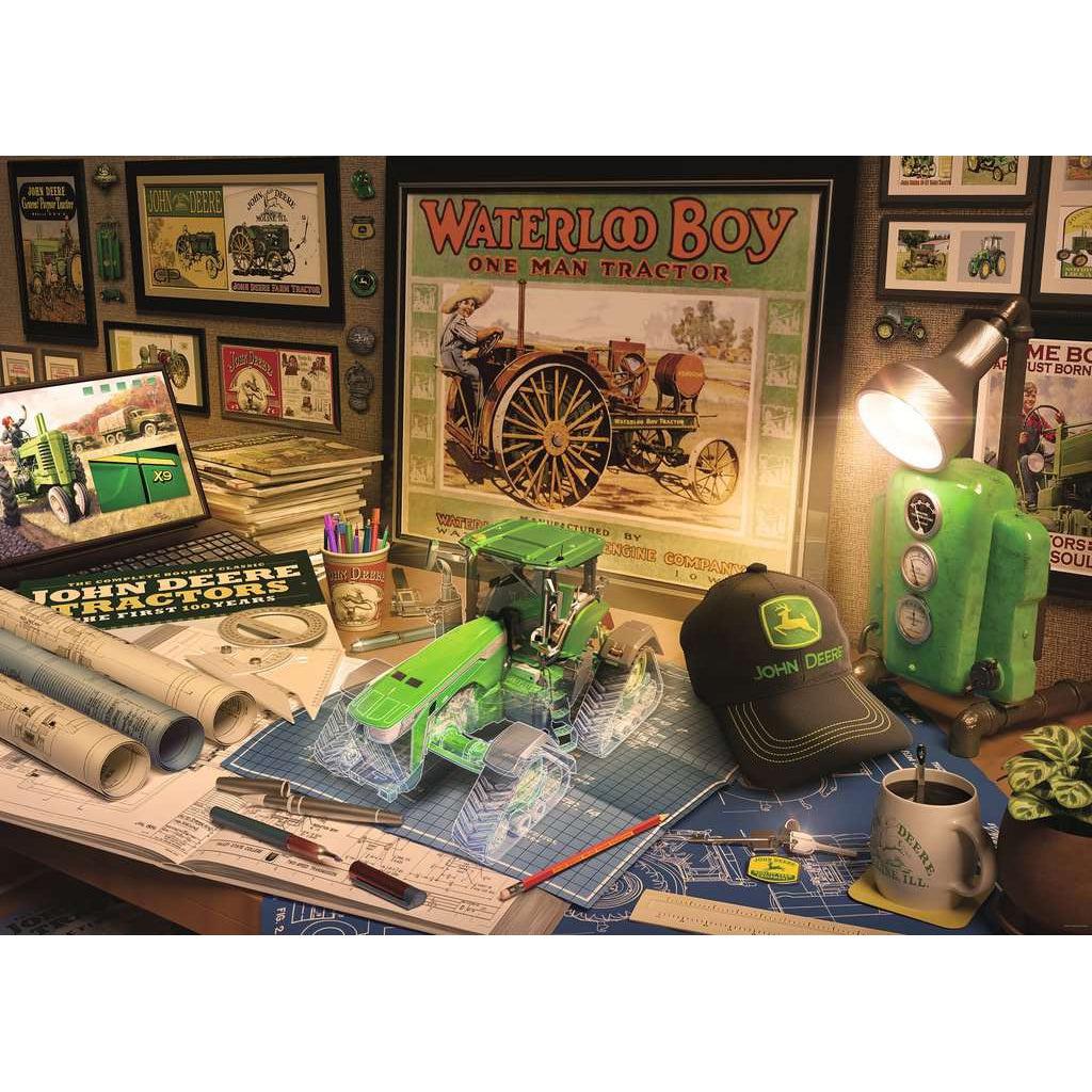 Ravensburger-John Deere Work Desk - 500 Piece Puzzle-16838-Legacy Toys